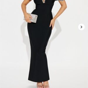 Elegant Black Evening Gown